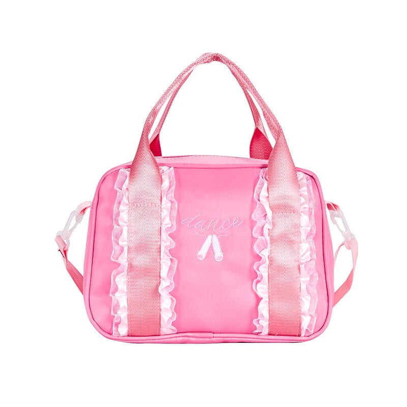 Ruoru-bolsas de encaje para Ballet para niñas y mujeres, paquete de mochila de baile para bebé, bolso de mano para Ballet: Rosa