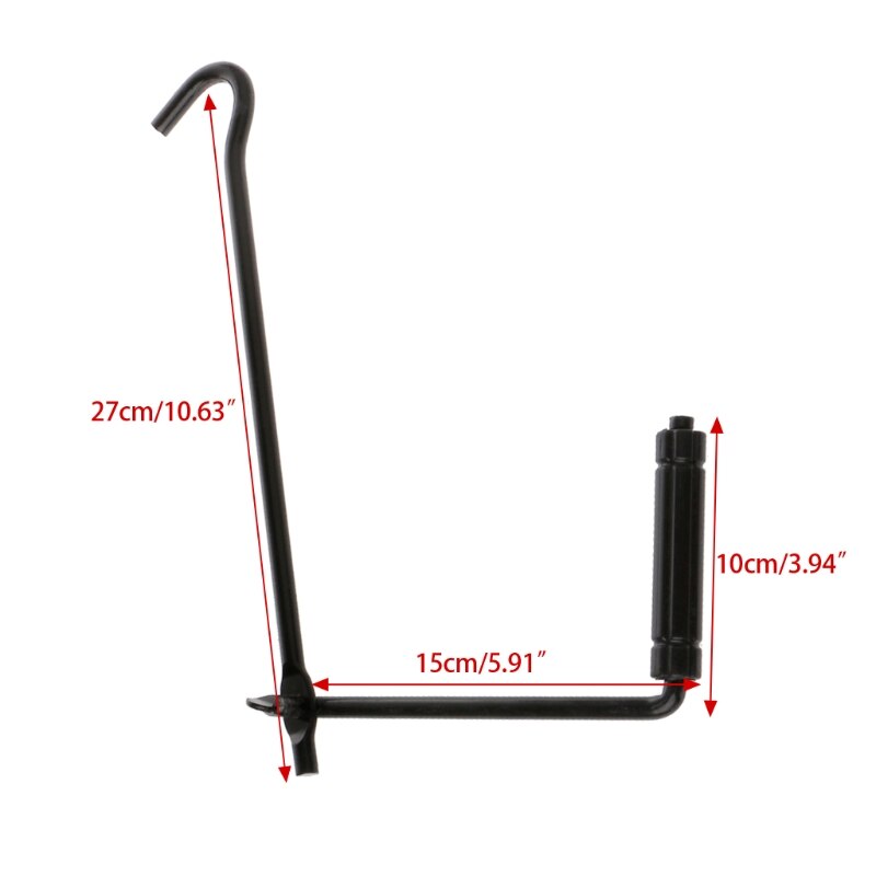 Tijeras de mango de Metal para coche, llave Jack, herramienta de reparación de ruedas duraderas negras para camiones y automóviles
