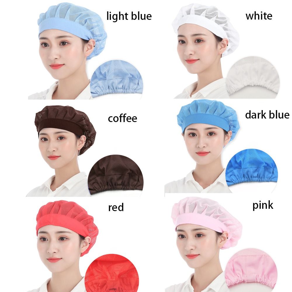 Hair Nets Chef Cap Chic Work Headband Food Service Cook Hat Bundled Hair Cooking Hygienic Cap Hotel
