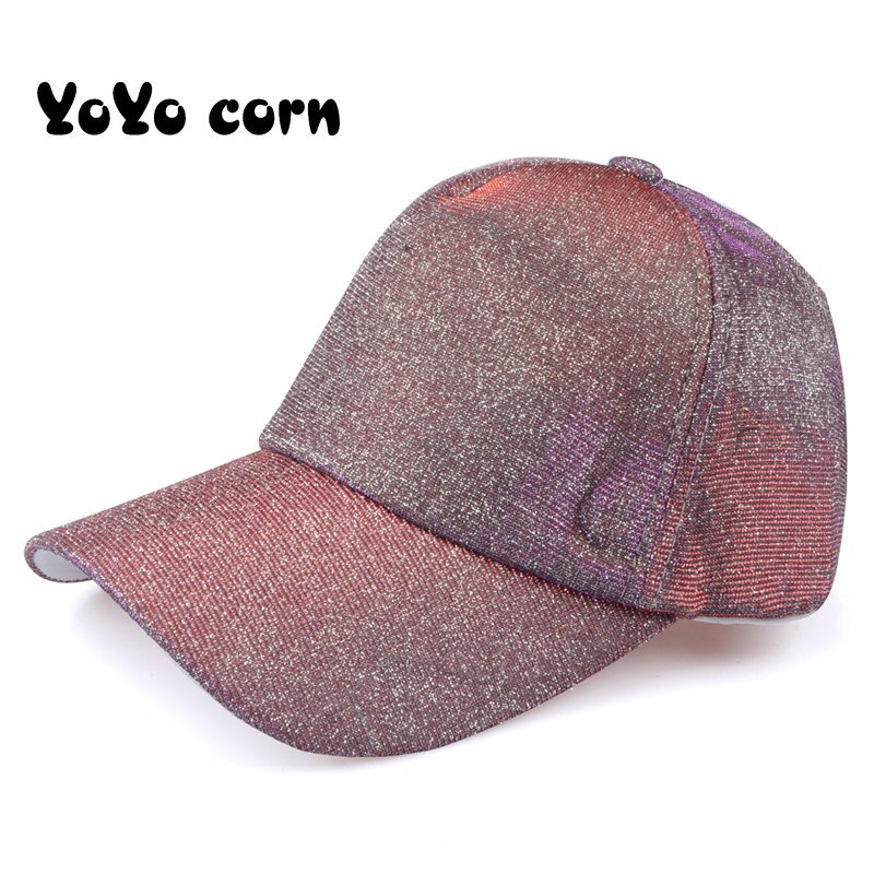 YOYOCORN Glitter Ponytail Baseball Cap Women Snapback Dad Hat Messy Bun Summer Hat Female Adjustable Hip Hop Hats: 10