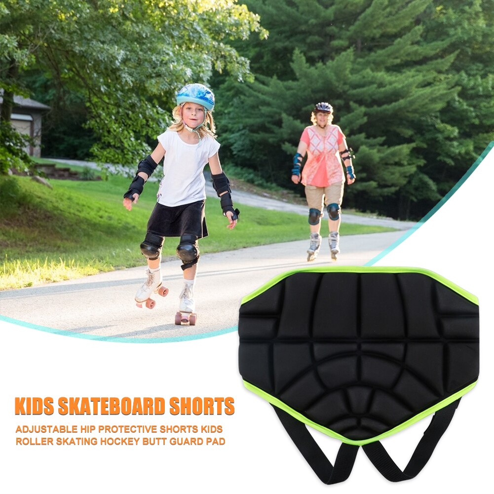 Justerbara höftskyddsshorts barn rullskridskoåkning hockey rumpa skyddsdyna