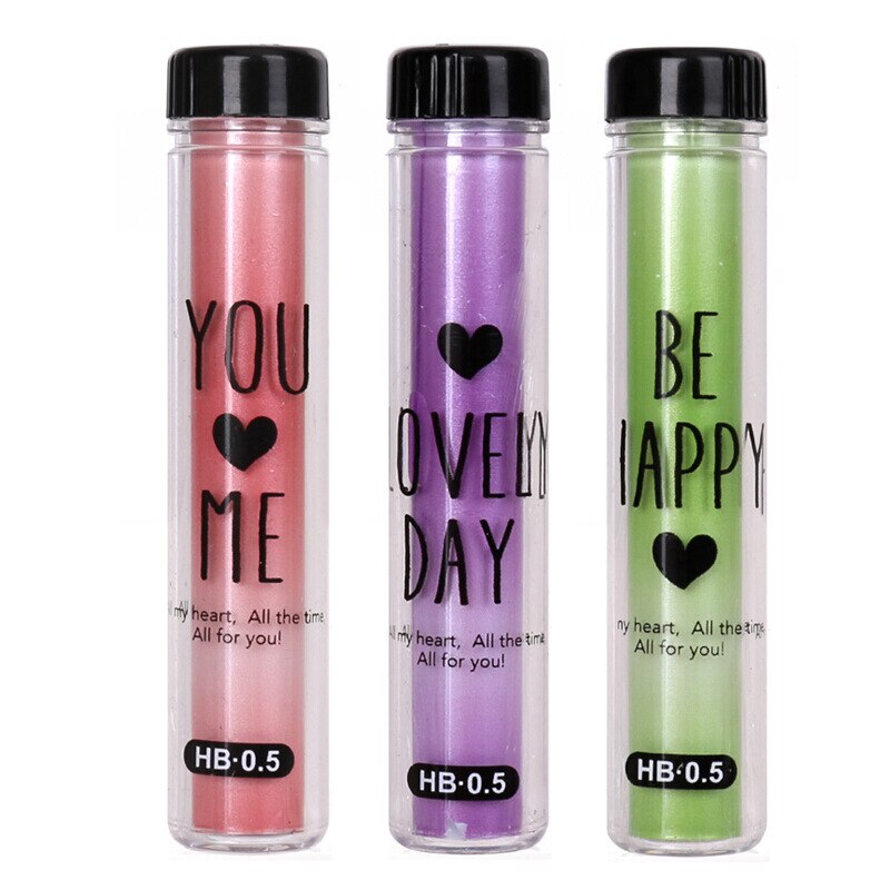 1 pc Vulpotlood Lood 0.5mm/0.7mm HB Potlood Staaf Automatische Potlood Vulling Kantoor Schoolbenodigdheden studenten: 0.5mm Random 1