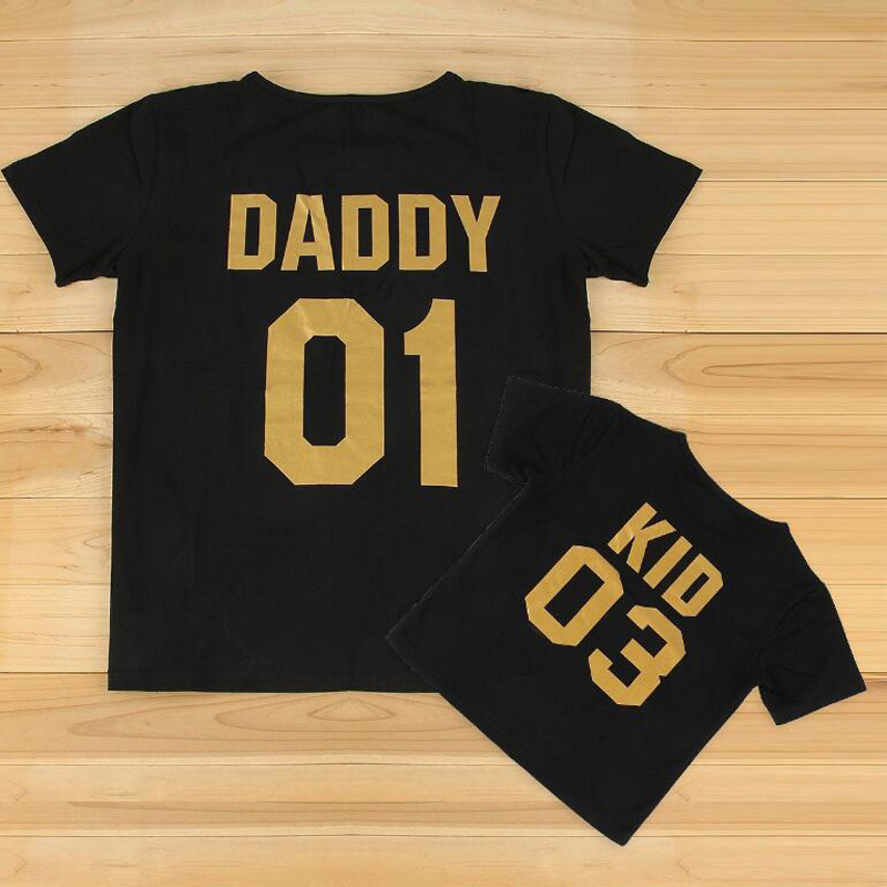 BEKE MATA Familie Bijpassende Kleding Zomer Brief Print Familie Look Vader Moeder Dochter Zoon T-shirt Set Familie Kleding