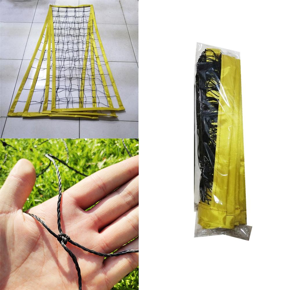 Volleyball Net Four-sided PE Durable Cross Volley Ball Training Net Sports Badminton Game Net Four-sided Cross Volleyball Net