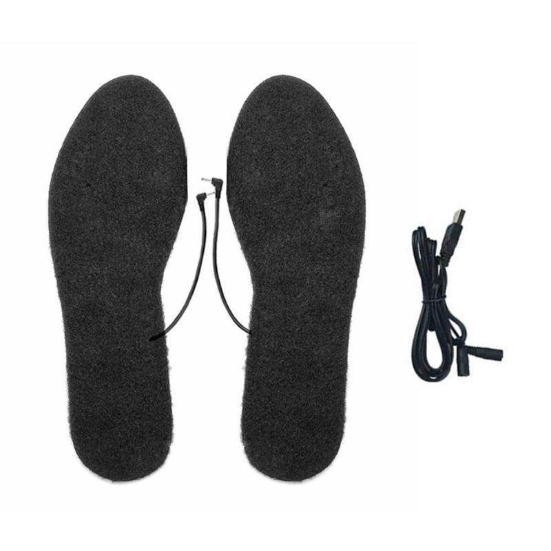 1 par calefactor eléctrico plantilla para pies calentador USB pie invierno pies calentador calcetín almohadilla: 39