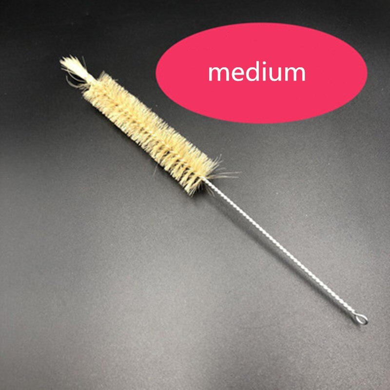 Glass tube brush,laboratory cleaning brush,lengthened small, medium and large brush, multi-purpose pipeline brush: medium