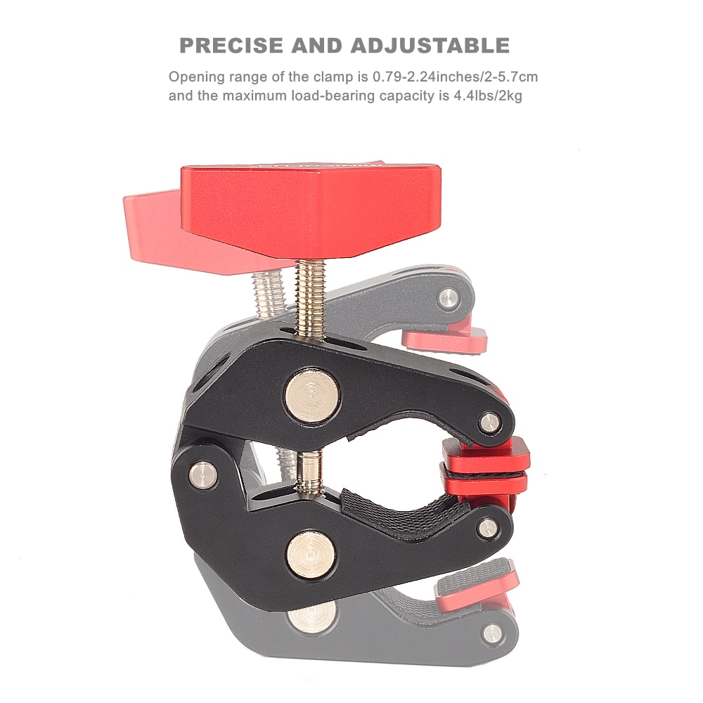 super morsetto Pinza Granchio clip per DSLR rig telecamera Giunto Cardanico Magia braccio Ombrelli sbarra Trasversali Musica Del Basamento Del Treppiedi video Accessori