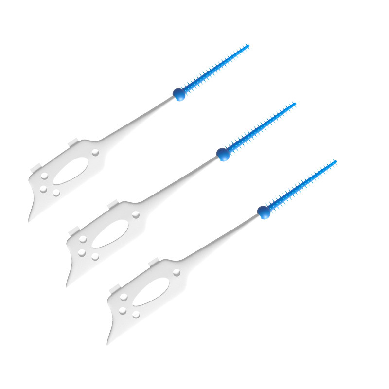 Brosse interdentaire en Silicone, 200 pièces/boîte, brosses de nettoyage dentaire Super douces, nettoyeur de dents, fil dentaire, cure-dents, outils de soins bucco-dentaires