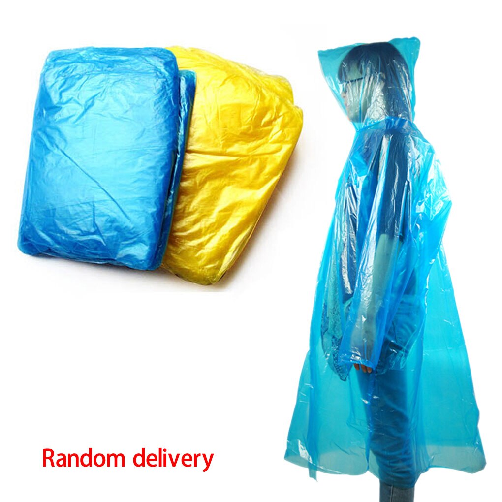 2pcs Adult One-Time Emergency Waterproof Cloth Raincoat Color Random: Default Title