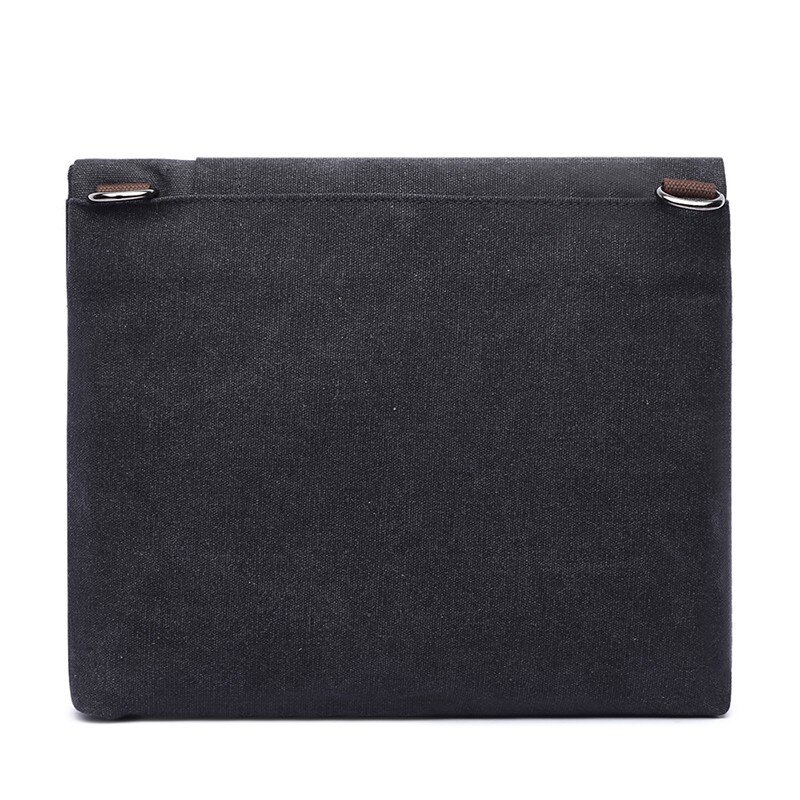 Bolso bandolera para ordenador portátil para hombre, maletín de lona antirrobo, Vintage, Retro, cruzado