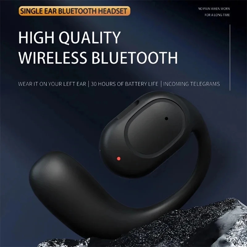 Drahtlose Kopfhörer Bluetooth Headset mit Mikrofon Knochenleitung Freisprecheinrichtung Noise Cancelling Kopfhörer zum Fahren Audifonos