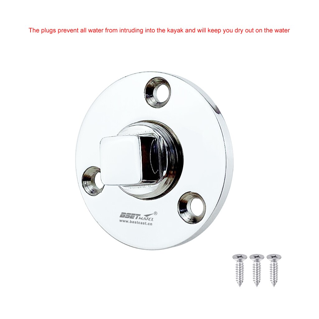 Universal 25mm Stainless Steel 316 Boat Garboard Drain Plug Bung Hole Drainage Marine Dinghy Transom Hardware Accessories