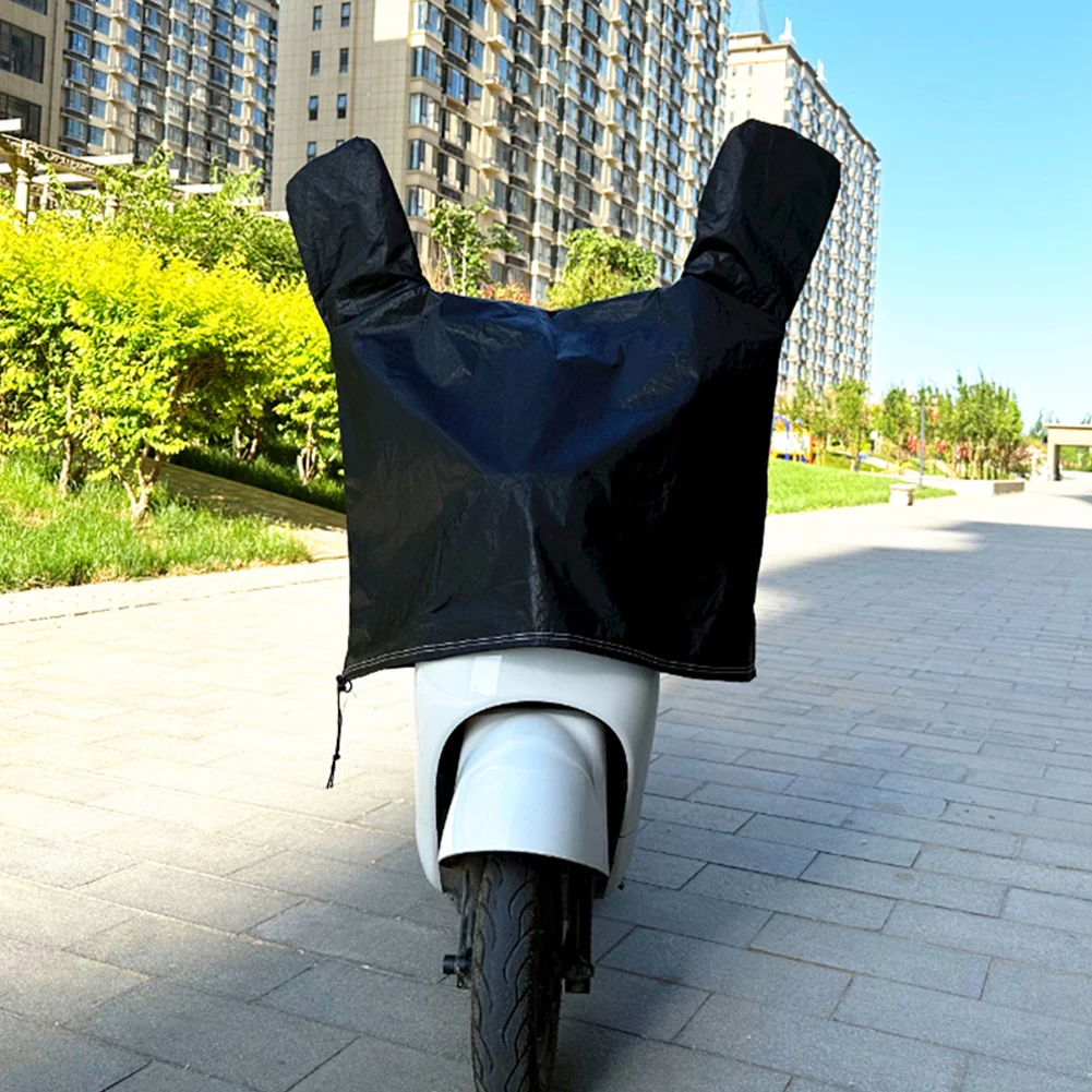 Cubierta impermeable para la lluvia para cabeza de motocicleta, Panel Universal para bicicleta eléctrica, cubierta para polvo, lluvia y nieve, cubierta protectora solar contra el polvo: Negro