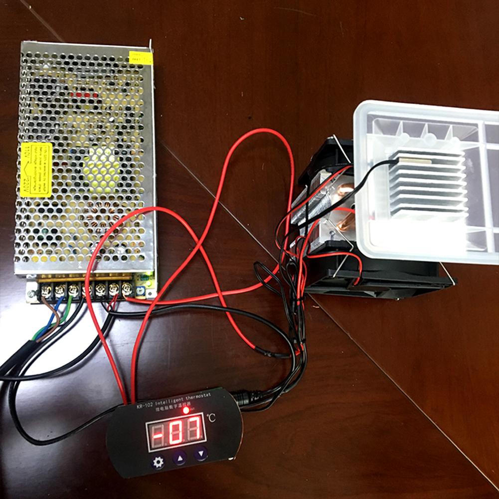DIY 12V70W Small Water Circulation Electronic Refrigerator Air Conditioner Thermoelectric Cooler Cooling Device