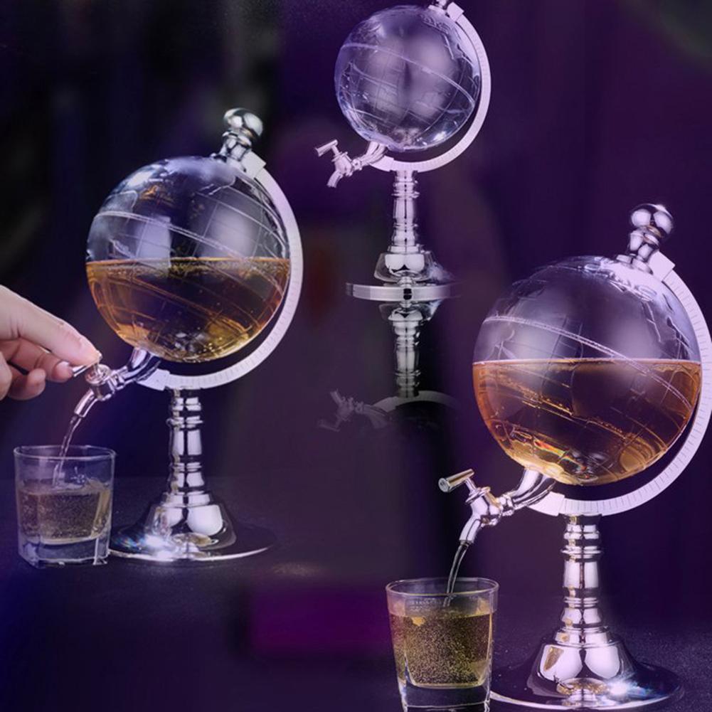whisky dekanter sett kloden dispenser antikk glassvin vin dispenser vestlig restaurant bar rekvisitter