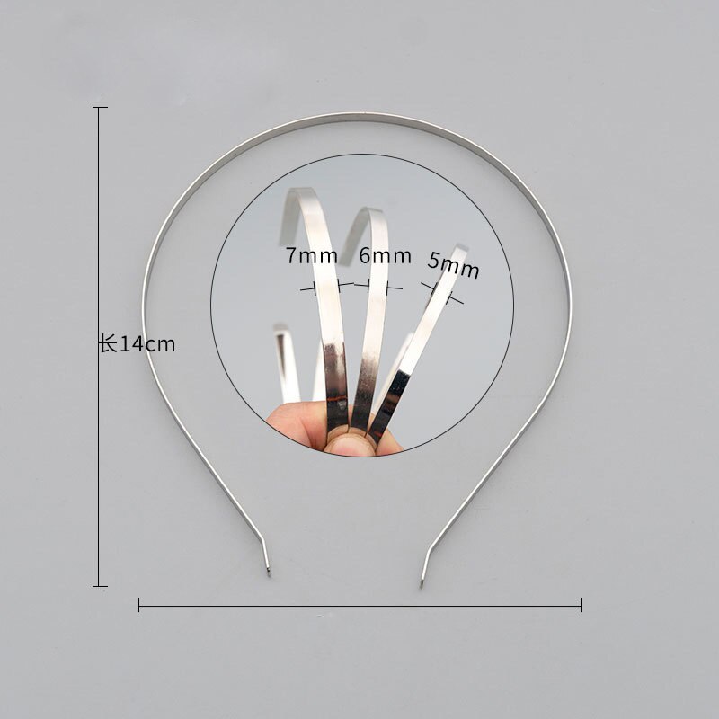 10 stks/partij Mode Metalen Blank Haarband Hairwear 3 4 5 6 7mm Breedte Handgemaakte Vrouwen Decoratie Haarbanden DIY Haar sieraden Bevindingen