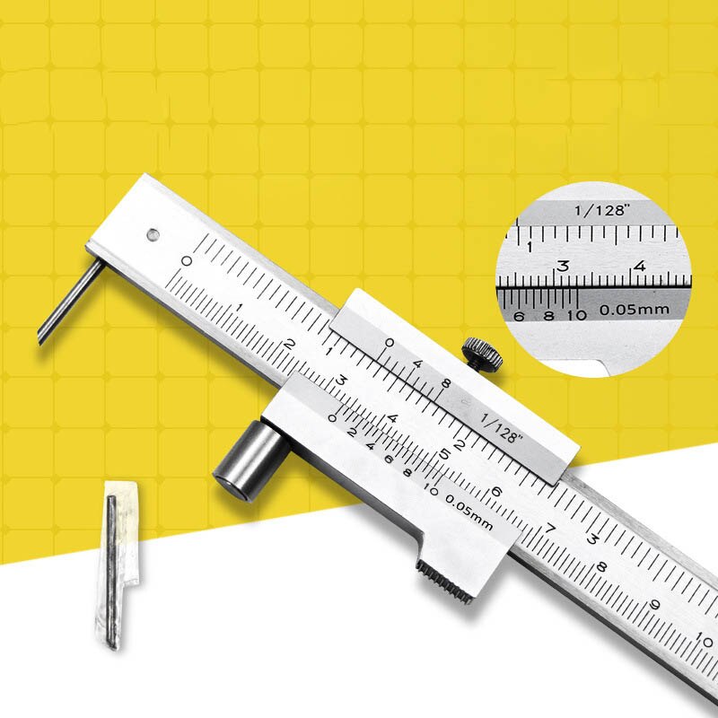 Calibrador Vernier de 0-200mm, Regla de medición, instrumento de medición, 0,05 MM, 0,1 MM