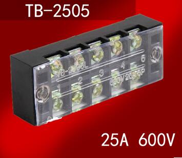 5 Positie Schroefklemmenblok Strip 600 V 25A TB-2505