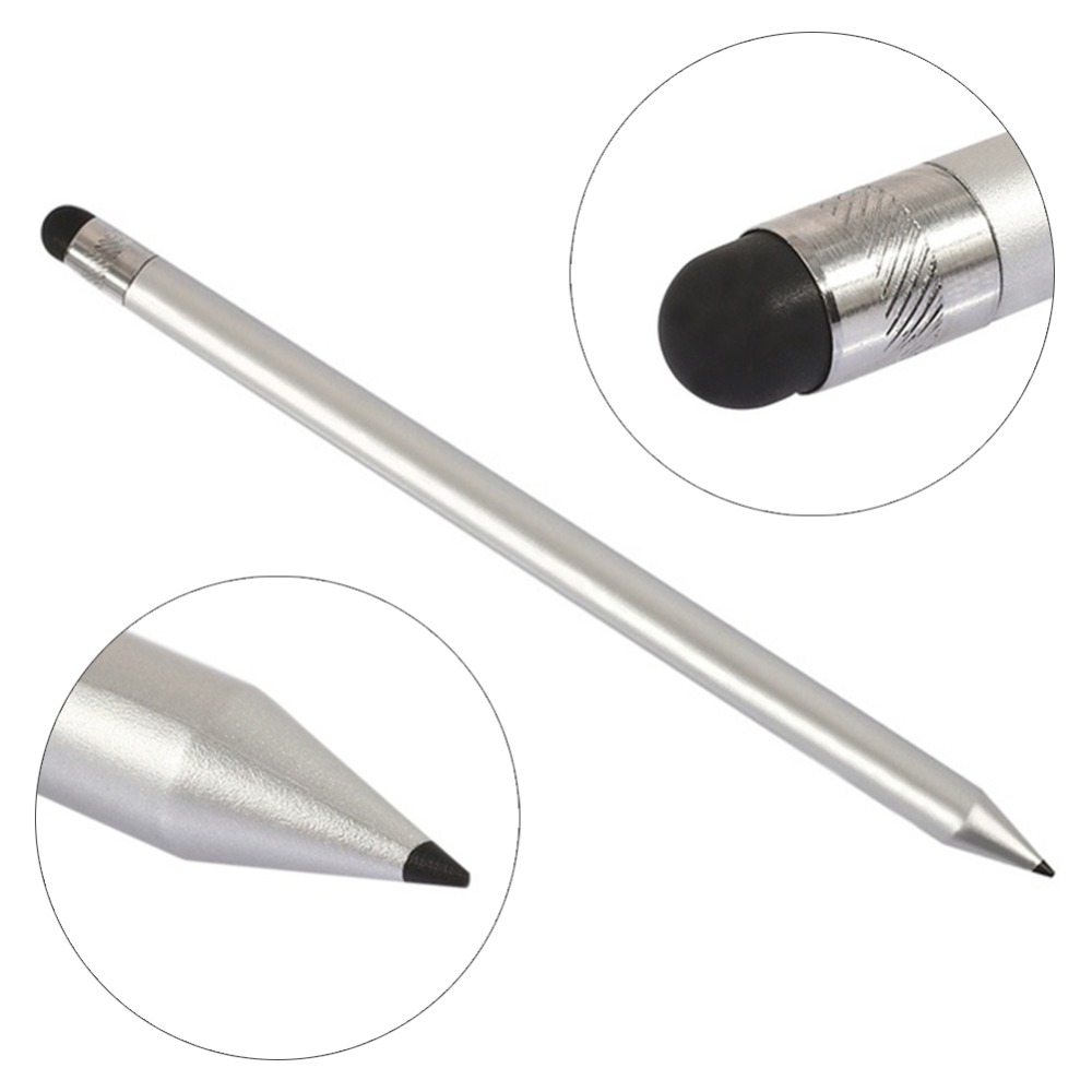 Buyincoins Universal Stylus Pen Mobile Phone Writing Tool Capacitive Screen Carbon Plastic Round Pencil Styled #281656