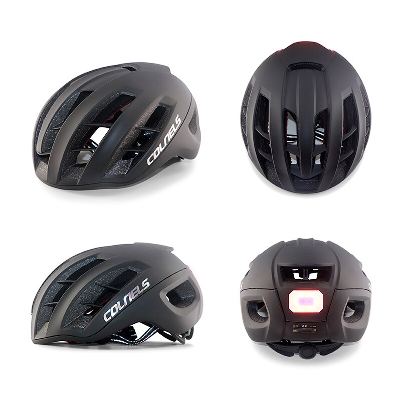 MTB Road Bike Downhill Helmet LED Lights pro Cycling Helmet Outdoor Sport Riding Bicycle Helmet For Man Aero Safely Cap: 1 / L 58-62cm