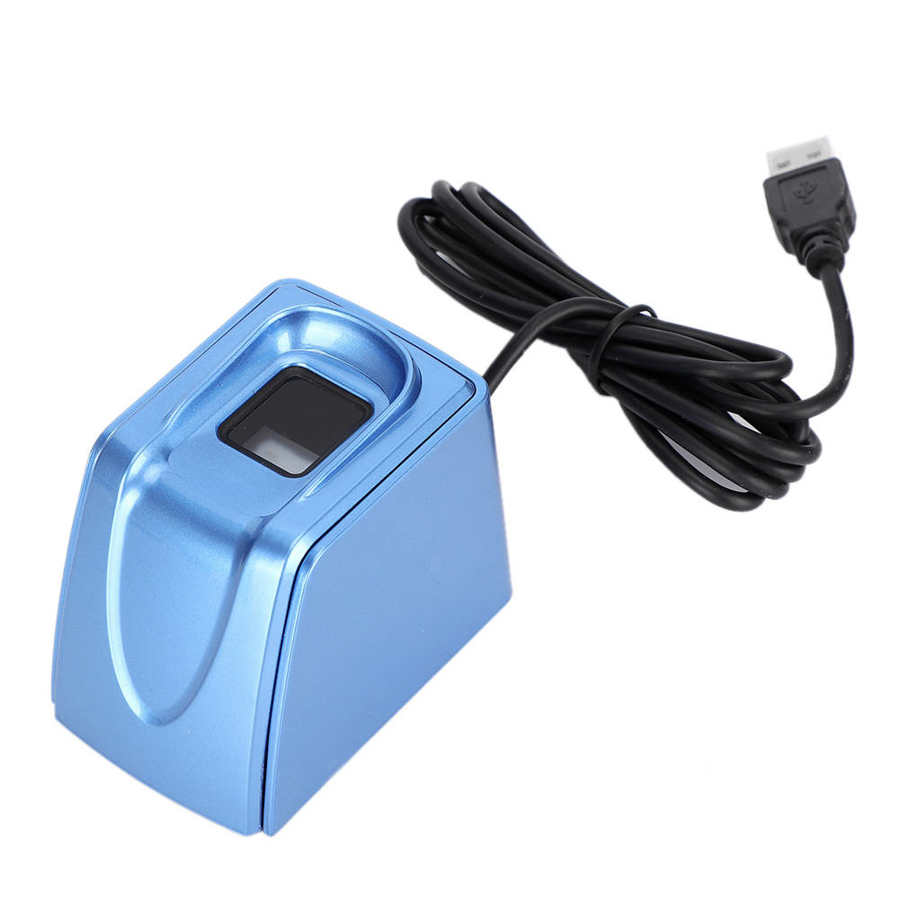 Lector de escáner de huella dactilar inteligente con cable de 1,5 m USB azul para ordenador portátil PC