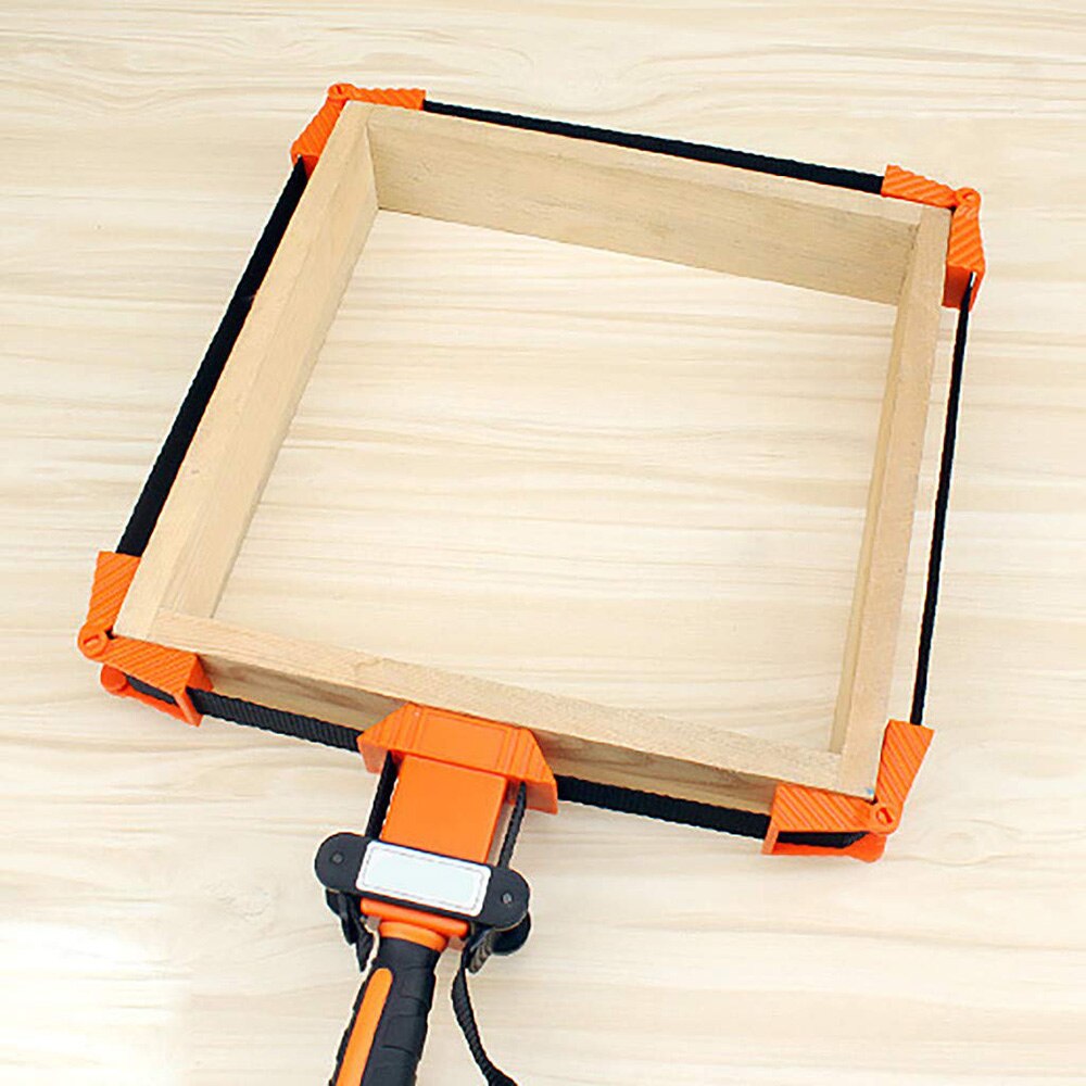 Multifunction Belt Clamping Tools Woodworking Quick Adjustable Band Clamp Polygonal Clip 90 Degrees Binding Belt Clamp