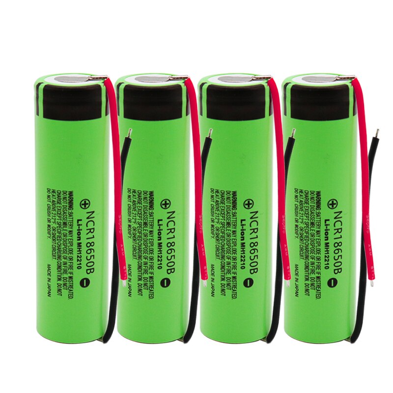 100% 18650 battery 3400mah 3.7v lithium battery for NCR18650B 3400mah Suitable for flashlight battery+ diy line