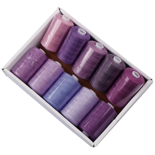 10 Spools/Set,402 Multi Colors Polyester Thread 1000 Yard Coil For DIY Quilting,Needlework&amp;Household Sewing Machine: FR001-G