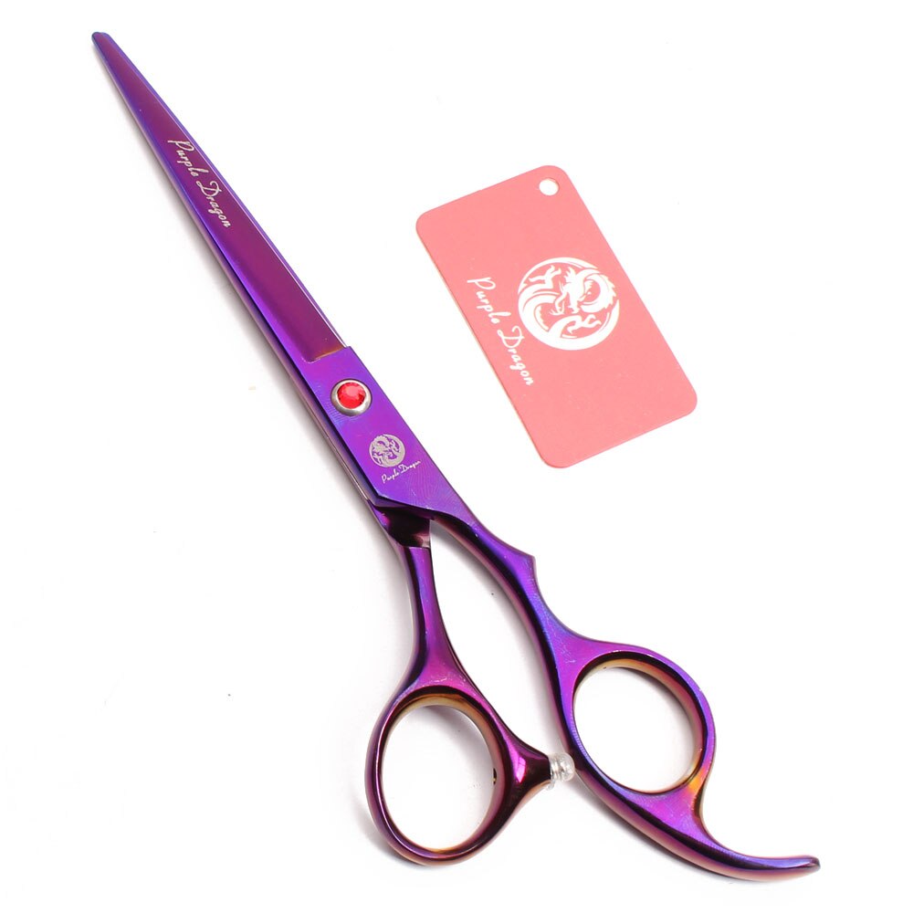 Purple Dragon – ciseaux de toilettage pour animaux de compagnie, 7 &quot;JP, ciseaux droits en acier inoxydable, ciseaux amincissants, incurvés, pour chiens, ensemble Z3003