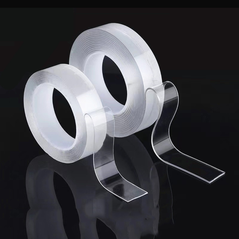 Doppelseitiges Klebeband, Stark, transparent, Nano, doppelseitiges Klebeband, wasserfest, wiederverwendbar, Wandaufkleber, superstark