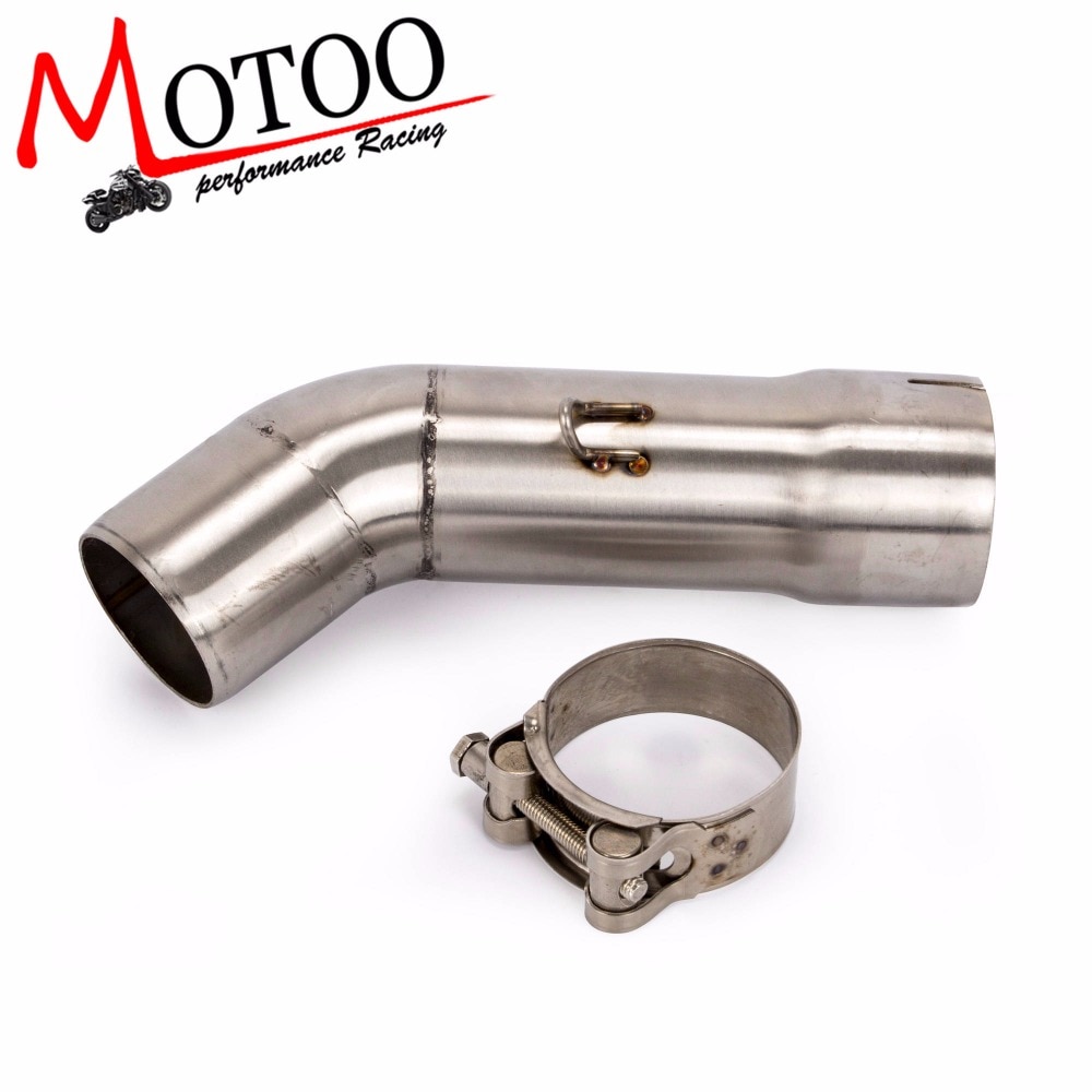 Motoo-51mm Motorfiets Uitlaat Pijp Midden Pijp Connector Link Pijp Tube Voor Yamaha FZ8 FZ800