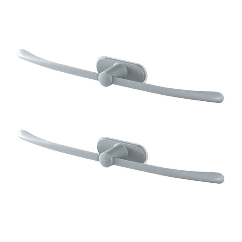 H7ED-toallero de baño montado en la pared, 2 piezas, sin punzonado, estante de almacenamiento para colgar ropa sucia, cocina, impermeable