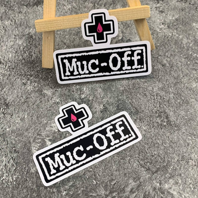 Muc Off Waterproof Bike Sticker - Scratch Resistant and Sunscreen Sticker for Mountain Bikes and Road Bikes, Mixed Colors: Yellow
