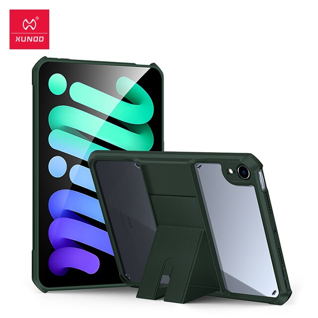 Xundd Case For iPad Mini 5 Case Holder Handheld Transparent Shockproof Bumper Cover For iPad Mini 6 Mini 4 Funda Coque 보호 쉘: green / For iPad Mini 6