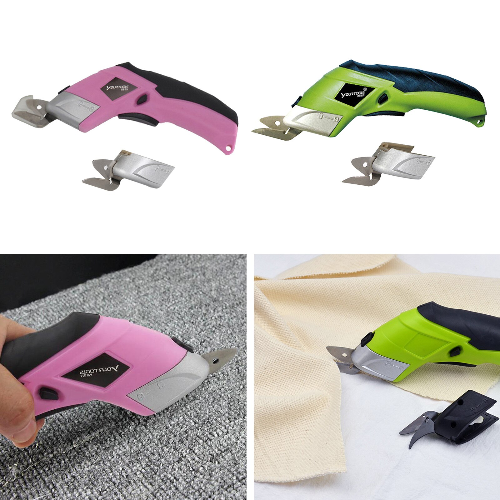Portable Electric Scissors USB Rechargeable Box Cutter for Leather Crafts Cardboard Shears Cutting Tool