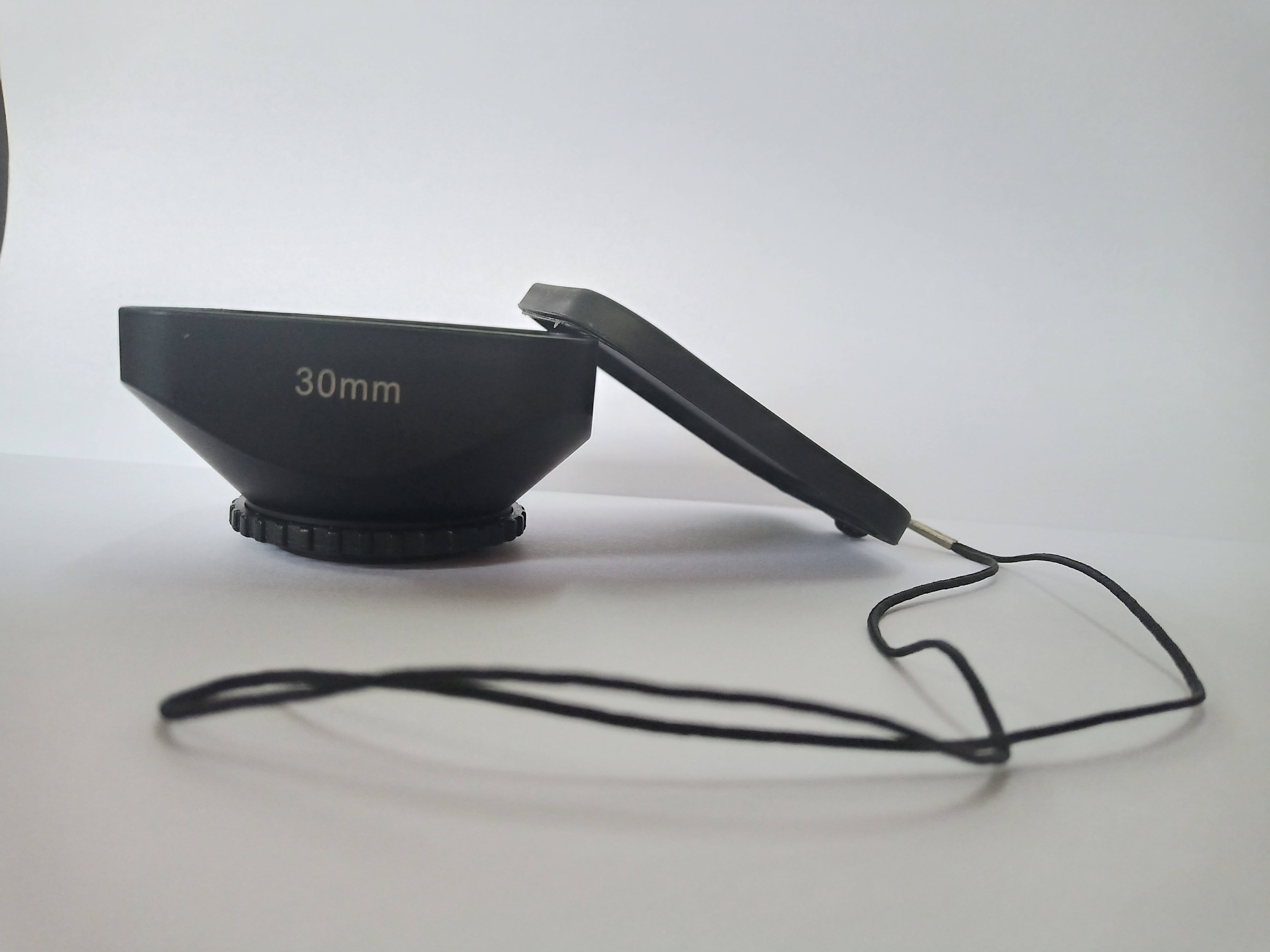 Mennon screw-in capa de lente de vídeo digital em preto para câmeras filmadoras novo