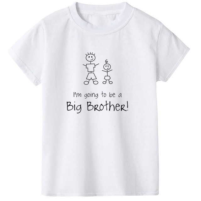IK Zal een Grote Broer Jongen Zomer kinderkleding Korte mouwen Tops Casual Blouses T-shirt Zomer T-shirts kleding Trendy Tee Shirt: T233 / 8T