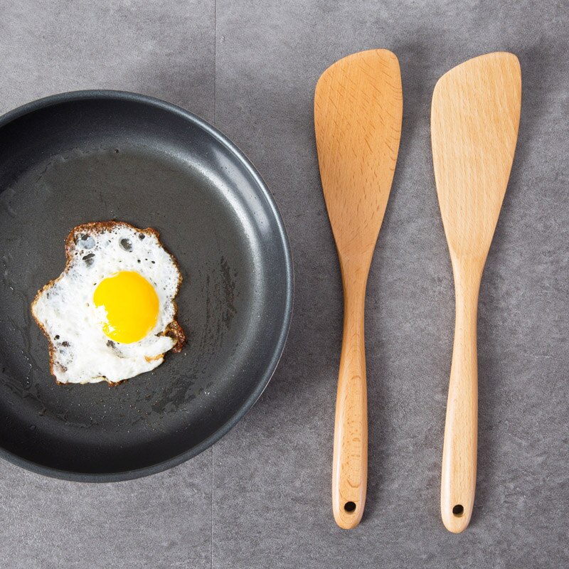 Houten schep, rijstlepel, houten spatel, slaschep, kookaccessoires, keukenbenodigdheden, bakgerei, gereedschap