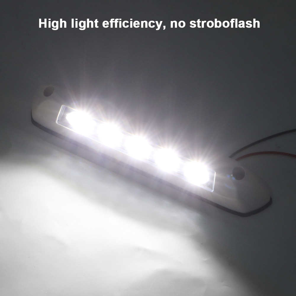 Waterproof RV Van Trailer Exterior Lamp Caravan Interior Wall Lamps 12V/24V Light Bar LED Awning Porch Light Caravan Accessories