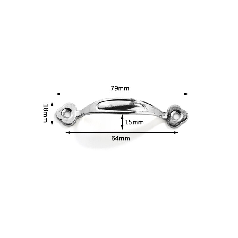 1PC Drawer Door Knobs Jewelry Box Cabinet Pulls Cupboard Pull Handle Antique Furniture Handles Decoration: 4