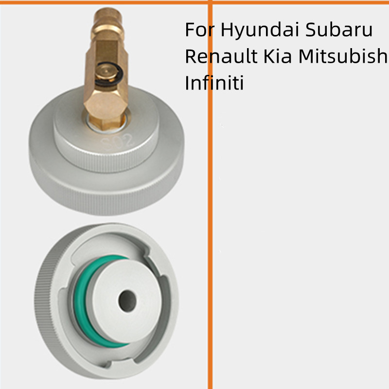1 stk. bilbremseolieskifter specialstik elektrisk trykvæske komplet sæt metal specialværktøj ferramentas automotive: Beige
