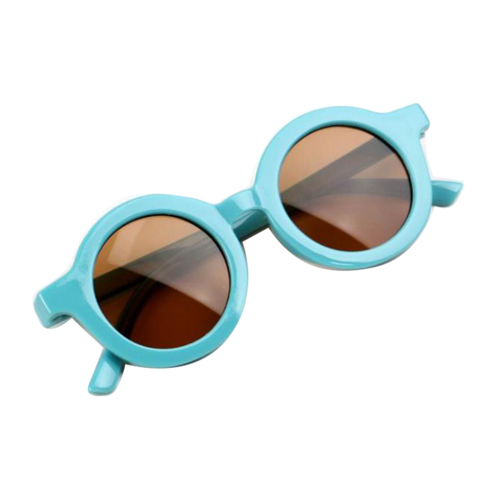 Kinderen Jongen Meisje Zonnebril Zuigeling Retro Leisure Uv400 Bescherming Eyewear Ultraviolet-Proof Ronde Bril Lenzenvloeistof Voor Kids
