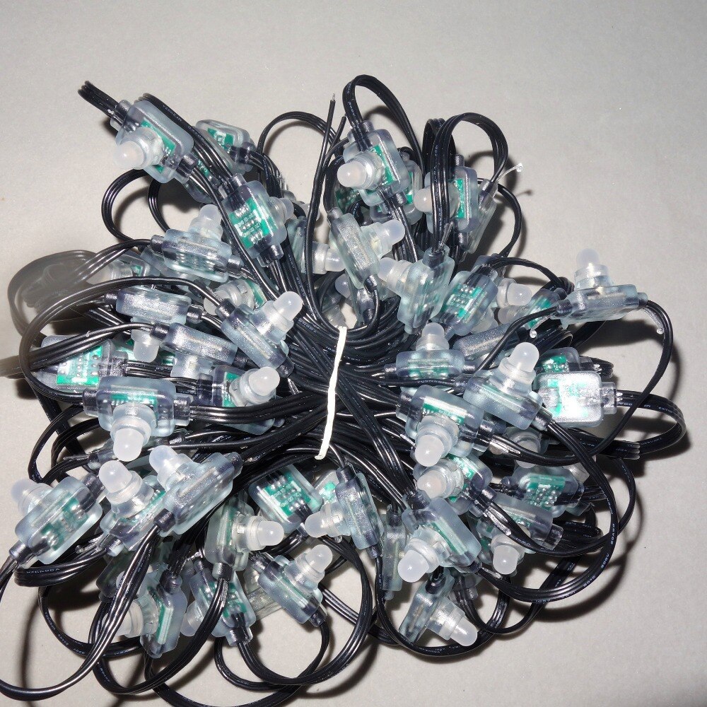 DC12V WS2811 LED smart string,addressable,IP65 rated;injection molding type;100pcs a string