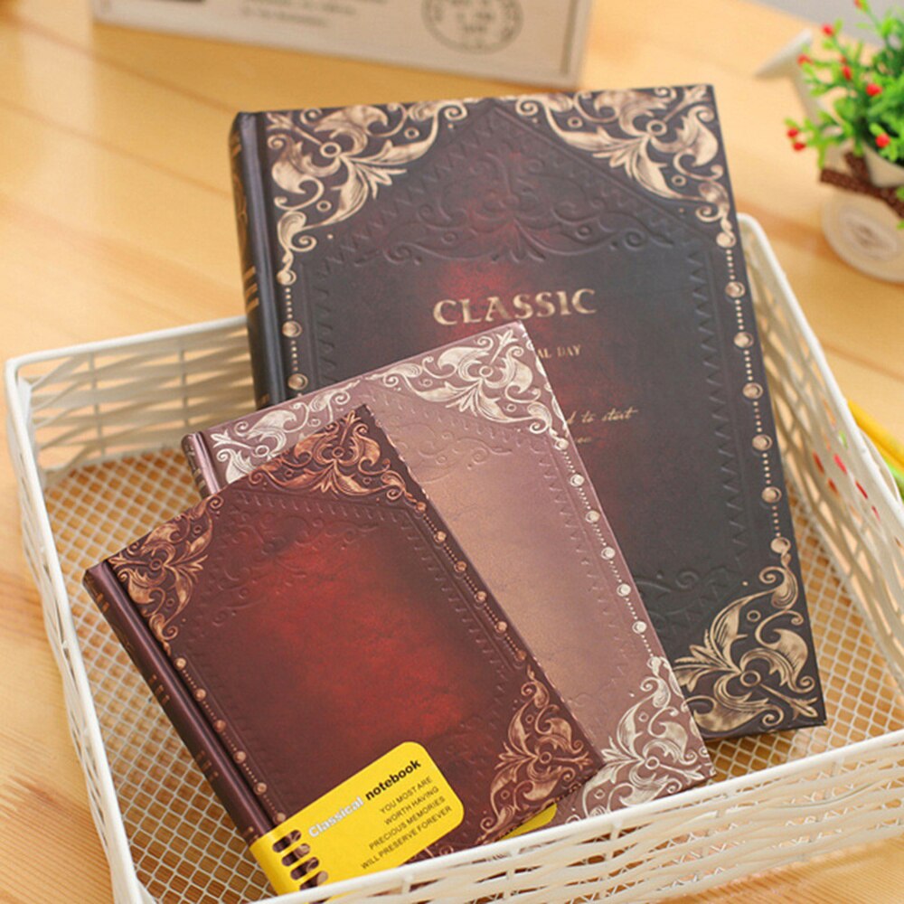 Classic Vintage Retro Personal Notebook Diary Hardcover Journal Book