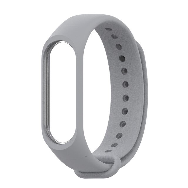 Upea värikäs ranneke rannerengas mi band 4 xiaomi mi band 3 hihna pulseira mi band 4 3 xiaomi correa mi band 4 hihna: Harmaa