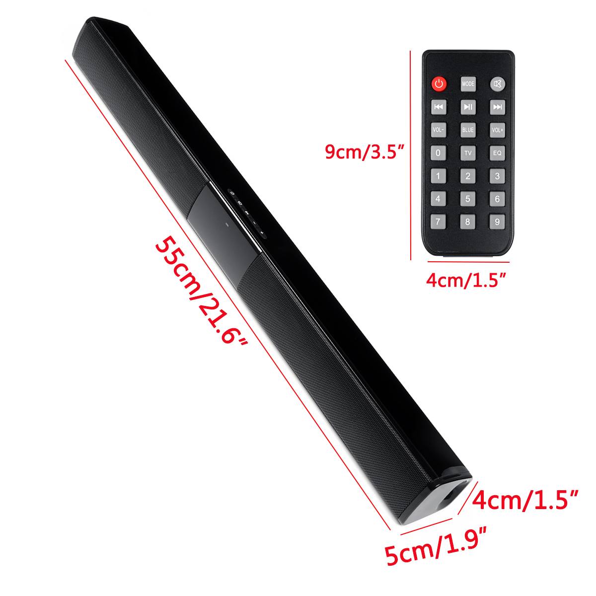 60W bluetooth TV Sound Bar Wired and Wireless Home Surround SoundBar Theater Home TV Speaker 3D Subwoofer With Remote Control