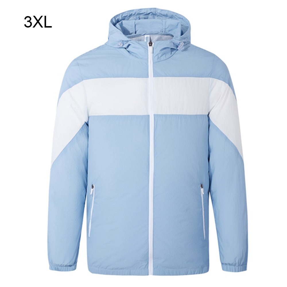 Fan Jacket Cooling Coat Air Conditioning Cool Coat USB Charging Waistcoat Outdoor Fishing Cycling Cost For High Temperature Work: blue / S