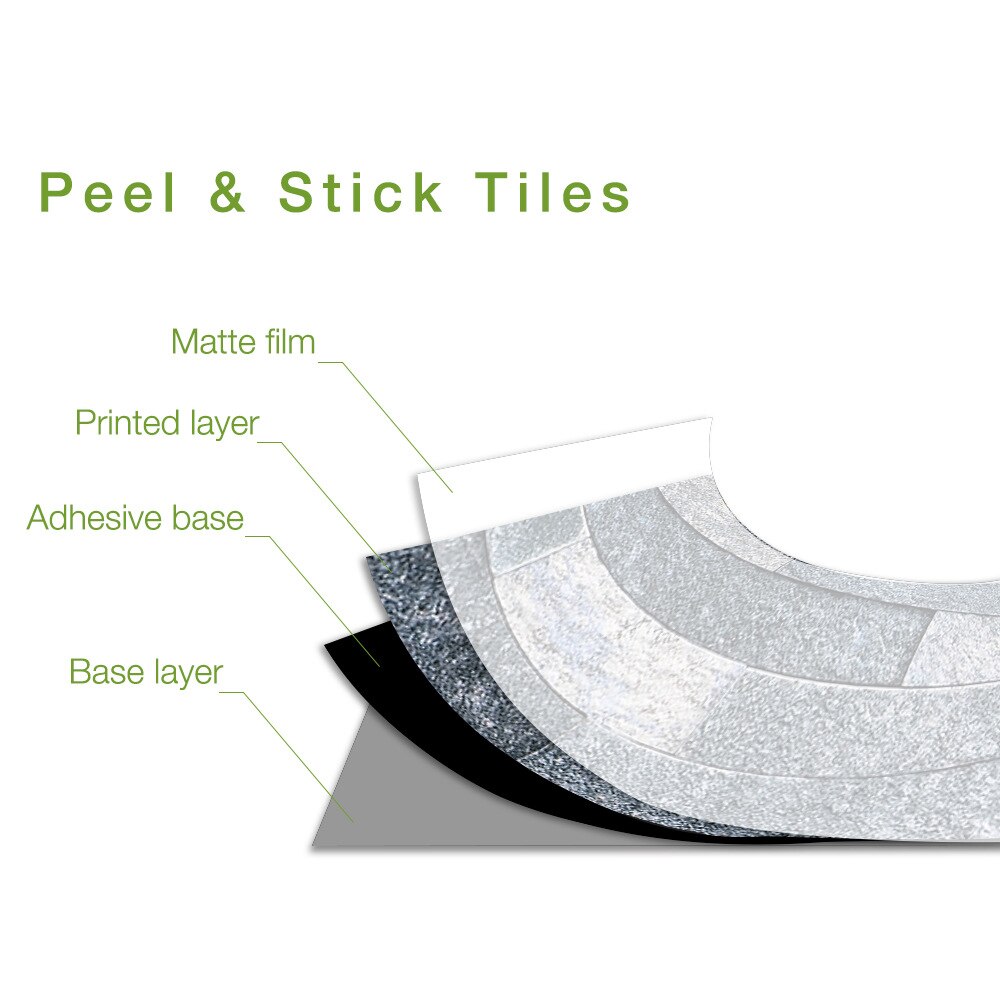 14Pcs/1㎡ Natural Wood Grain Kitchen Tile Stickers Bathroom Self-adhesive Wall Floor Decor Home DIY Tile Sticker