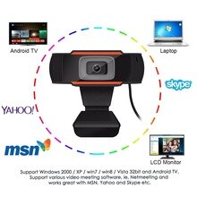 Webcam 480P Usb Camera Draaibaar Video-opname Web Camera Met Microfoon Mini Usb 2.0 Voor Pc Computer