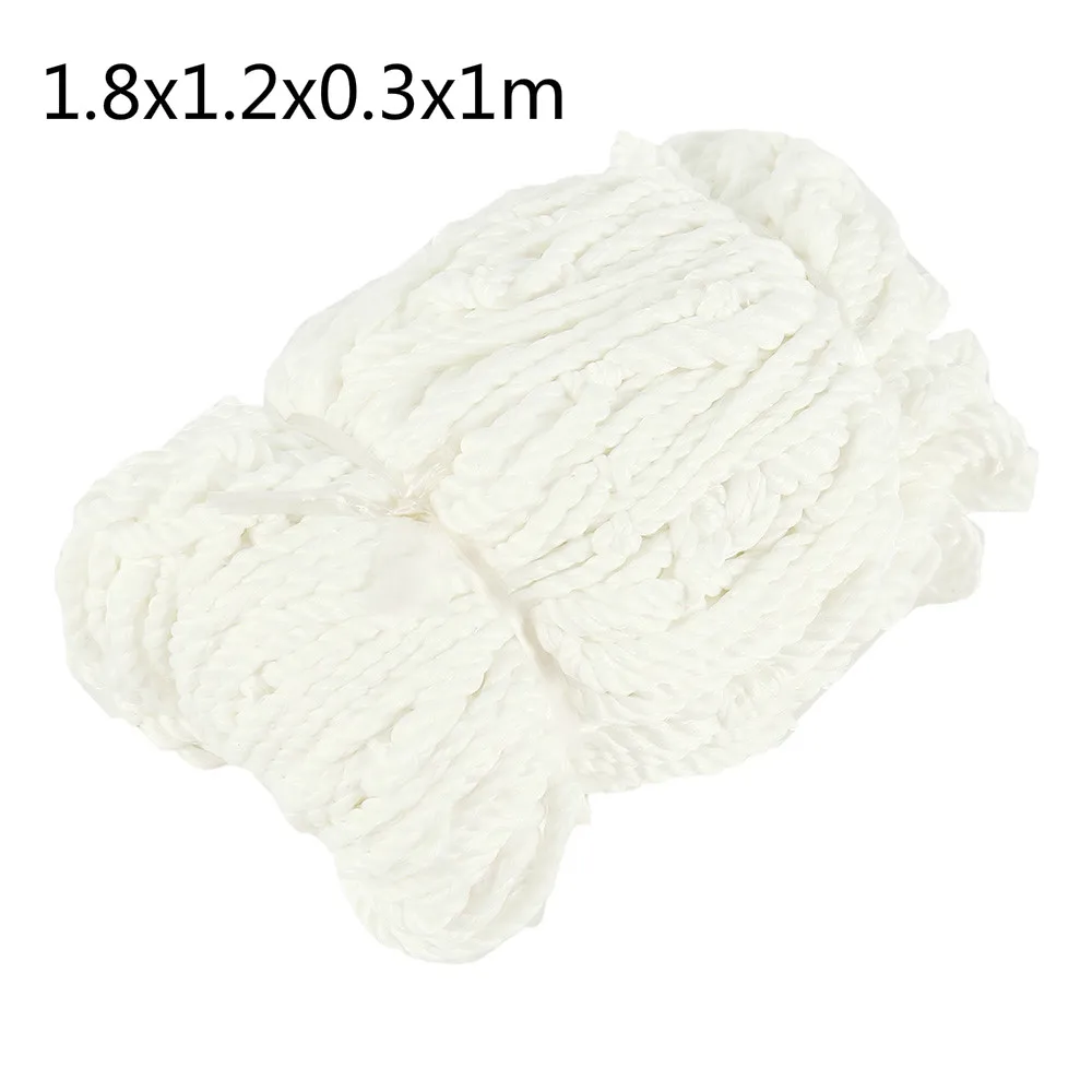 Full Size Voetbaldoel Net Voetbal Doelpaal Voetbal Training Accessoires Voetbal Net Voetbal Net Voetbal Trainingsmateriaal: WHITE